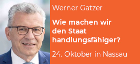 Öffentlicher Abendvortrag im Rahmen des 9. Nassauer Dialogs am 24. Oktober 2025 in Nassau/Lahn
